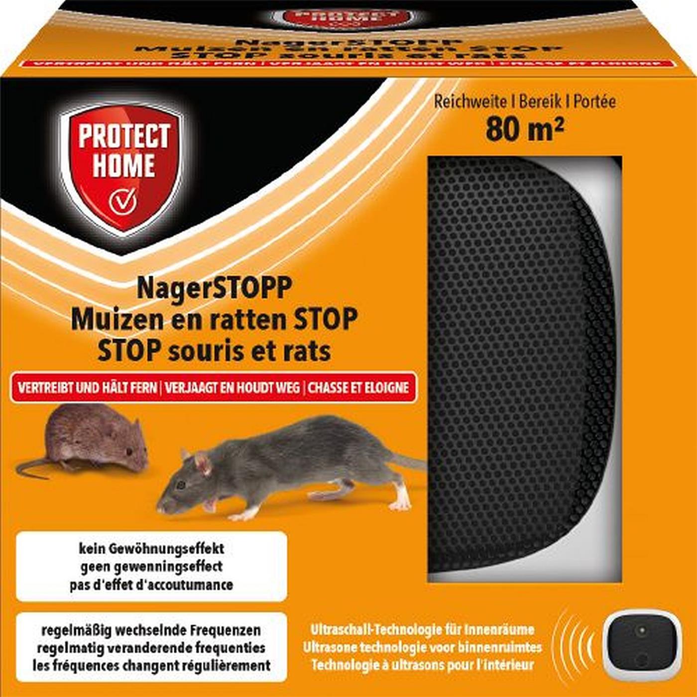 Protect Home NagerSTOPP 80 m² Vertreibt und hält Ratten und Mäuse fern