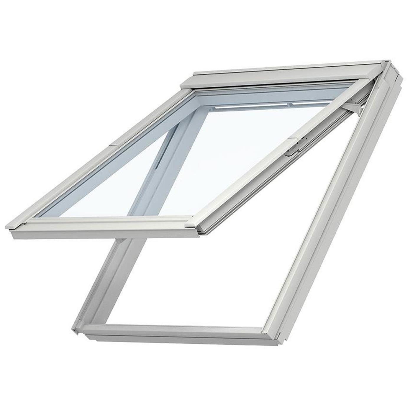 VELUX Dachfenster Austausch-Klapp-Schwing-Fenster Kunststoff VKU Y47 0081,  ENERGIE AUSTAUSCH Verglasung, Polyurethan/Alu, 75